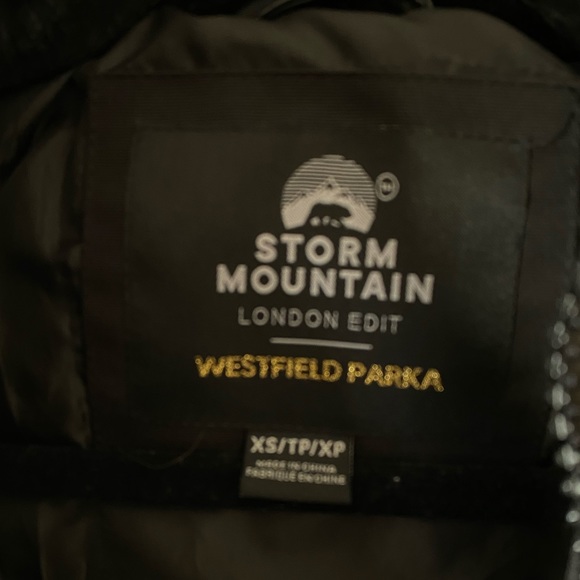 Storm Mountain black weatherproof parka with black faux fur trim size xs - Picture 14 of 14